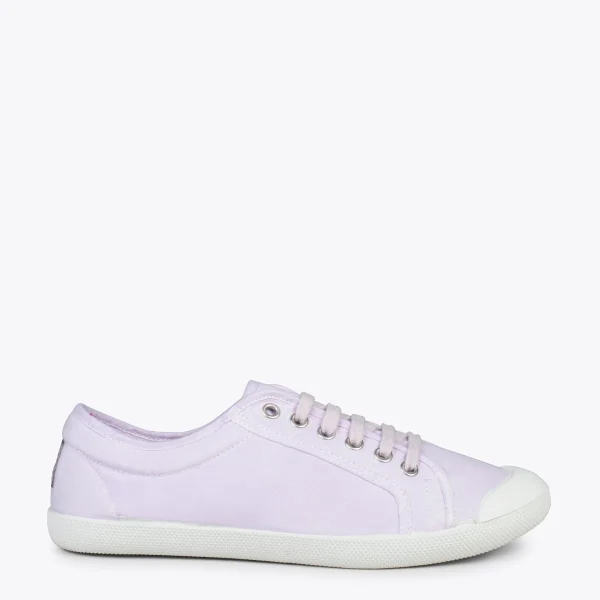 MiMaO ShopOnline BAOBAB – Tennis à Lacets En Toile De Coton De IO&GO LILA 1