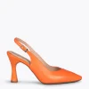 MiMaO ShopOnline GLAM À BRIDE ARRIÈRE – Chaussures à Talon En Cuir Nappa ORANGE 23