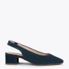 MiMaO ShopOnline URBAN LADY – Escarpins à Talon Moyen à Bride Arrière BLEU MARINE 23