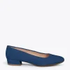 MiMaO ShopOnline URBAN XS – Chaussures à Talon Bas En Cuir Daim BLEU MARINE 25