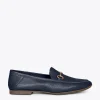 MiMaO ShopOnline STYLE – Mocassins En Cuir Avec Détail Métallique BLEU MARINE 23