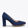 MiMaO ShopOnline URBAN – Chaussures à Talon Haut En Daim BLEU MARINE 23