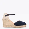MiMaO ShopOnline NERJA – Espadrilles à Talon Haut BLEU MARINE 20
