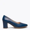 MiMaO ShopOnline URBAN S SOIRÉE – Chaussures à Talon Moyen En Cuir Nappa BLEU MARINE 22