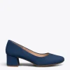 MiMaO ShopOnline URBAN ROND – Chaussures à Talon Bas En Daim BLEU MARINE 25
