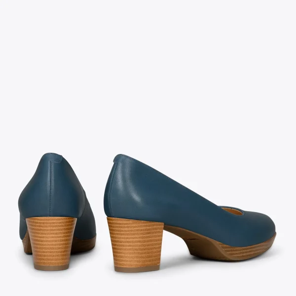 MiMaO ShopOnline VOL S – Chaussures à Talon Et Plateforme BLEU MARINE 4