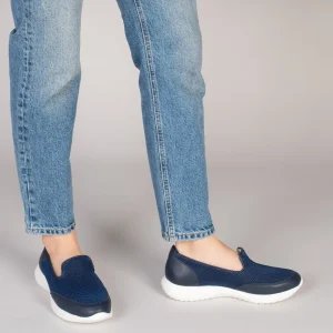 MiMaO ShopOnline SLIPPER SPORT – Baskets à Enfiler En Maille BLEU MARINE 19