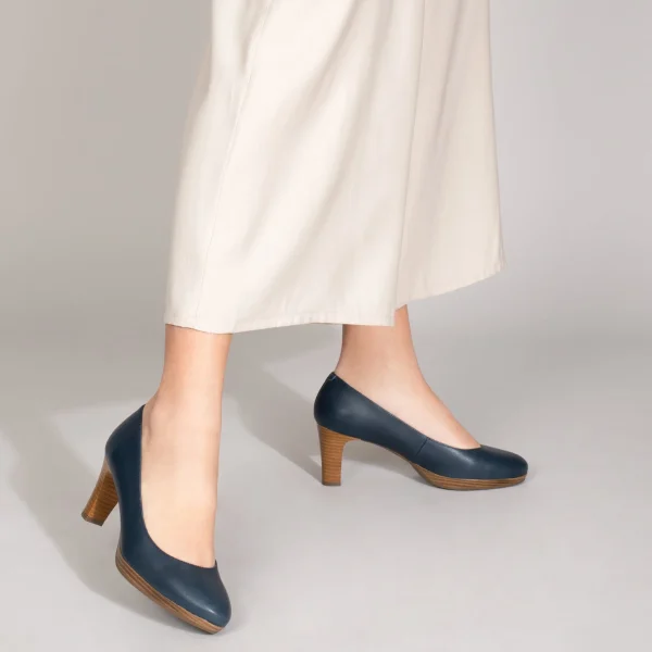 MiMaO ShopOnline VOL – Chaussures BLEU MARINE à Talon Et Plateforme 6