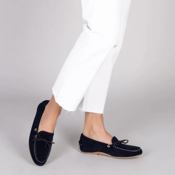 MiMaO ShopOnline BOUCLE – Mocassins Pour Femme à Semelle Amovible BLEU MARINE 7