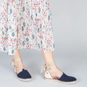 MiMaO ShopOnline ALGARVE – Espadrilles Plates Pour Femme BLEU MARINE 19