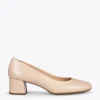 MiMaO ShopOnline URBAN ROND – Chaussures à Talon Bas En Cuir Nappa BEIGE 25