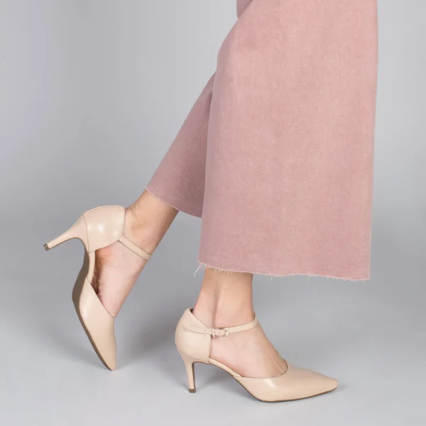 MiMaO ShopOnline DONNA – Chaussures De Soirée Confortables à Talon BEIGE 7