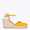 MiMaO ShopOnline NERJA – Espadrilles à Talon Haut MOUTARDE 22