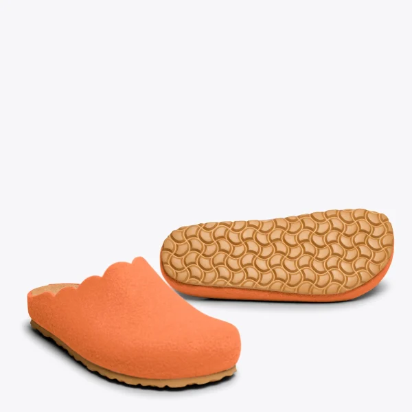 MiMaO ShopOnline SWEET HOME – Pantoufles Pour Femme ORANGE 6