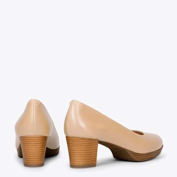 MiMaO ShopOnline VOL S – Chaussures à Talon Et Plateforme BEIGE 4
