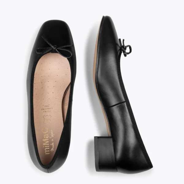 MiMaO ShopOnline OPÉRA – Ballerines à Talon NOIR 3