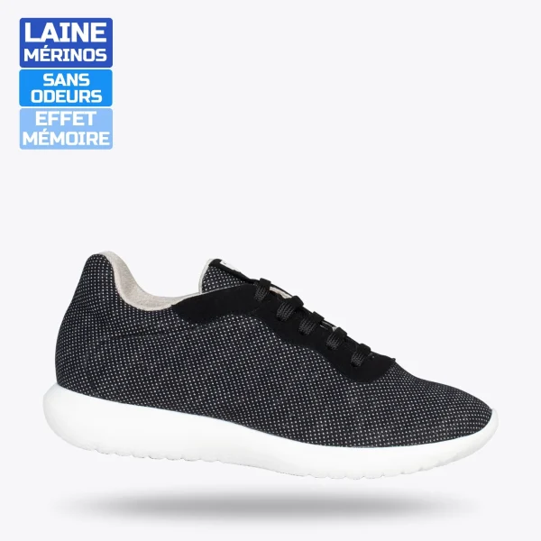 MiMaO ShopOnline YOGA – Baskets En Laine Mérinos NOIR 1
