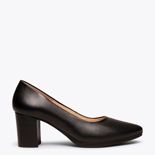 MiMaO ShopOnline URBAN S SOIRÉE – Chaussures à Talon Moyen En Cuir Nappa NOIR 1