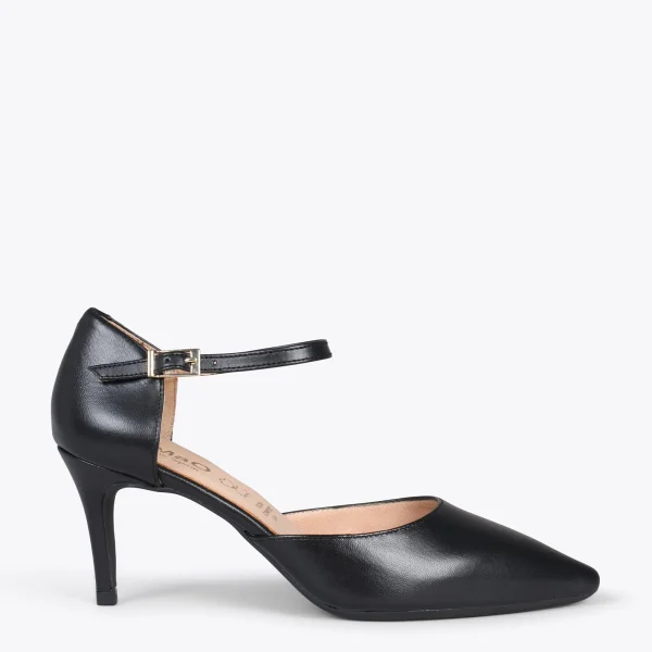 MiMaO ShopOnline DONNA – Chaussures De Soirée Confortables à Talon NOIR 1