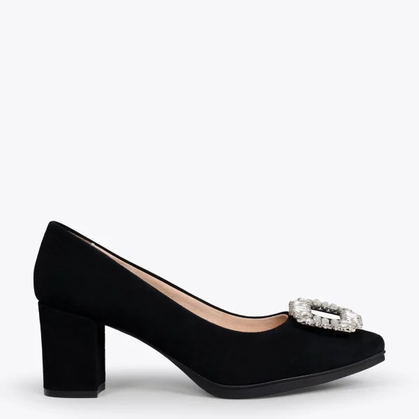 MiMaO ShopOnline URBAN S BIJOU – Chaussures à Talon Strass NOIR 1
