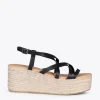 MiMaO ShopOnline ALAJAR – Sandales Compensées En Jute NOIR 20