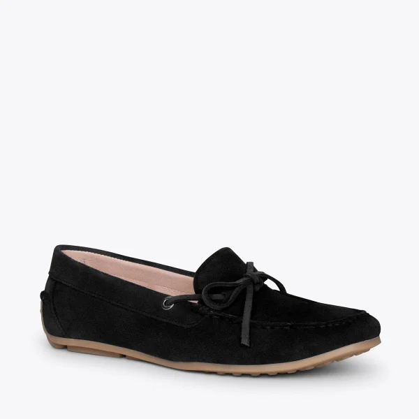 MiMaO ShopOnline BOUCLE – Mocassins Pour Femme à Semelle Amovible NOIR 5