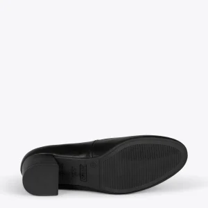 MiMaO ShopOnline URBAN ROND – Chaussures à Talon Bas En Cuir Nappa NOIR 17