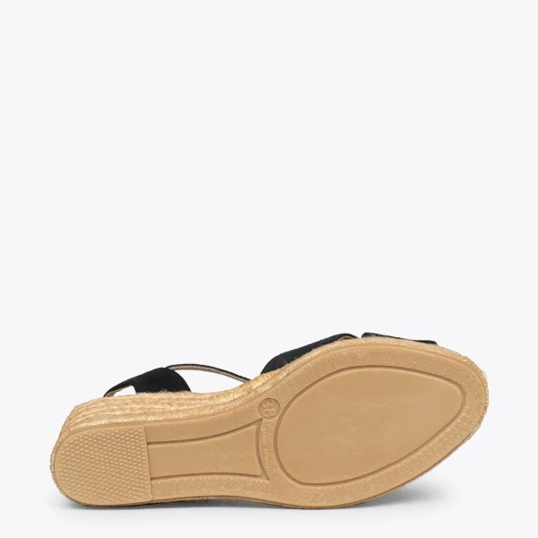 MiMaO ShopOnline CALPE – Espadrilles Artisanales à Lanières Et Boucle NOIR 6
