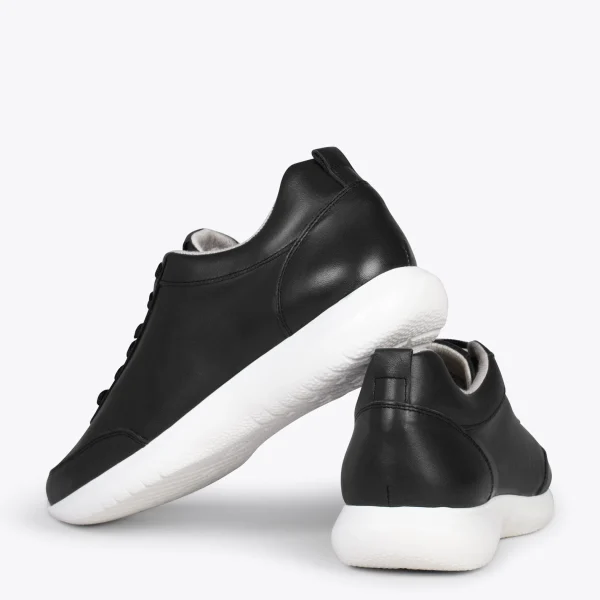 MiMaO ShopOnline MIAMI – Baskets En Cuir Nappa à Lacets NOIR 4