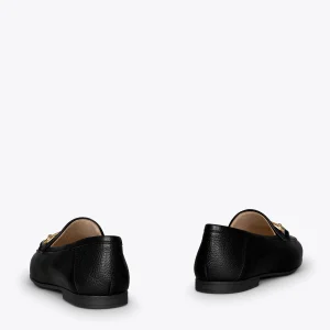 MiMaO ShopOnline STYLE – Mocassins En Cuir Avec Détail Métallique NOIR 13
