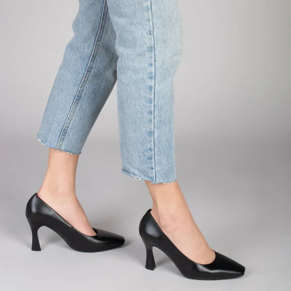 MiMaO ShopOnline URBAN GLAM CARRÉ – Chaussures à Talon évasé NOIR 7