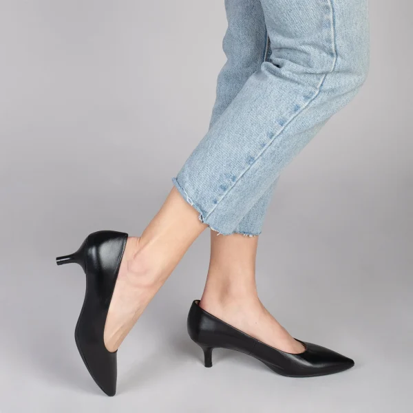 MiMaO ShopOnline URBAN KITTEN – Chaussures à Talon Kitten En Cuir Nappa NOIR 7