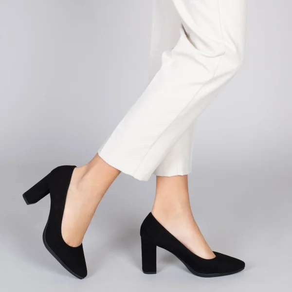 MiMaO ShopOnline URBAN – Chaussures à Talon Haut En Daim NOIR 7
