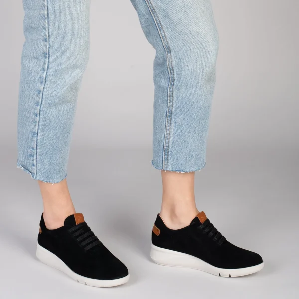 MiMaO ShopOnline FLY – Chaussures Décontractées à Talon Compensé NOIR 7