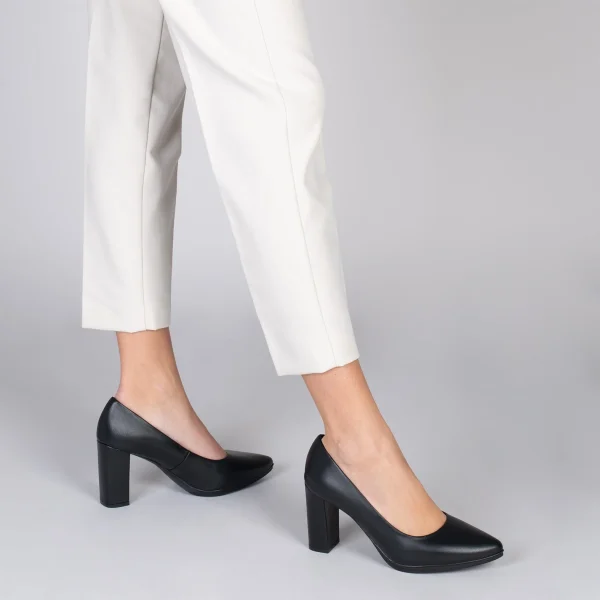 MiMaO ShopOnline URBAN SOIRÉE – Chaussures à Talon Haut En Cuir Nappa NOIR 7