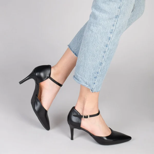 MiMaO ShopOnline DONNA – Chaussures De Soirée Confortables à Talon NOIR 7