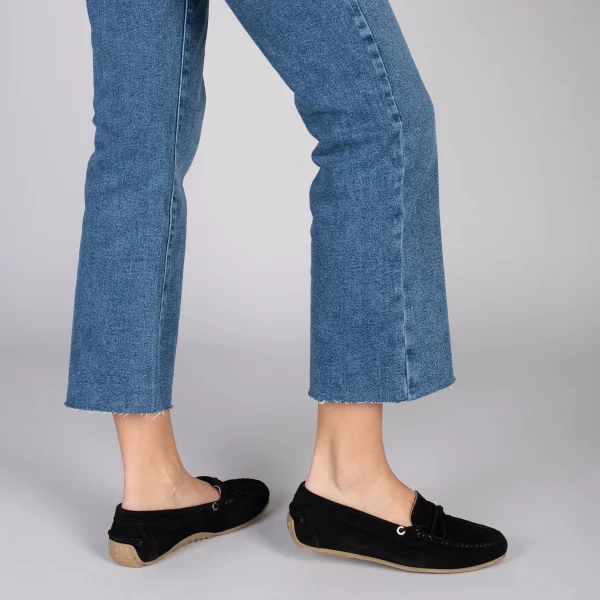 MiMaO ShopOnline BOUCLE – Mocassins Pour Femme à Semelle Amovible NOIR 7