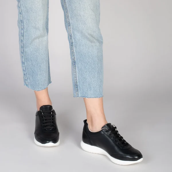 MiMaO ShopOnline MIAMI – Baskets En Cuir Nappa à Lacets NOIR 7