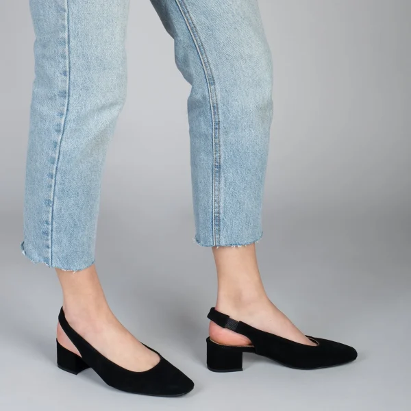 MiMaO ShopOnline URBAN LADY – Escarpins à Talon Moyen à Bride Arrière NOIR 7