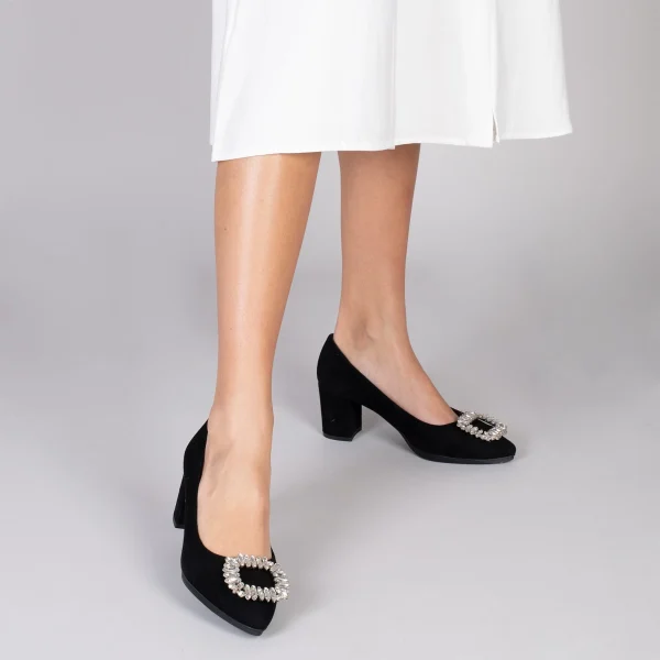 MiMaO ShopOnline URBAN S BIJOU – Chaussures à Talon Strass NOIR 7