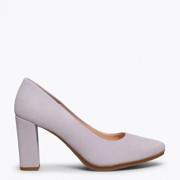 MiMaO ShopOnline URBAN – Chaussures à Talon Haut En Daim GRIS 1