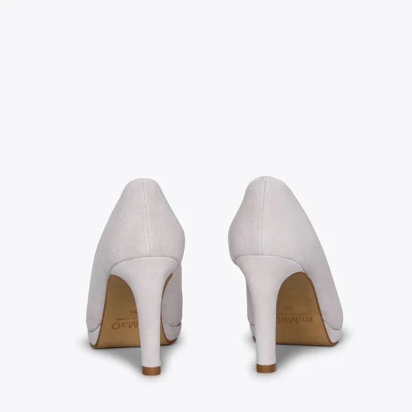 MiMaO ShopOnline PLATEFORME – Escarpins à Talon Haut Et Plateforme GRIS 4