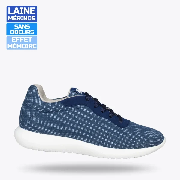 MiMaO ShopOnline YOGA – Baskets En Laine Mérinos BLEU MARINE 1