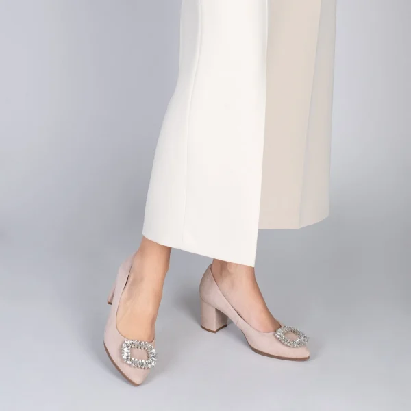 MiMaO ShopOnline URBAN S BIJOU – Chaussures à Talon Strass NUDE 7