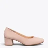 MiMaO ShopOnline URBAN ROND – Chaussures à Talon Bas En Daim NUDE 25