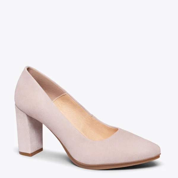 MiMaO ShopOnline URBAN – Chaussures à Talon Haut En Daim NUDE 5