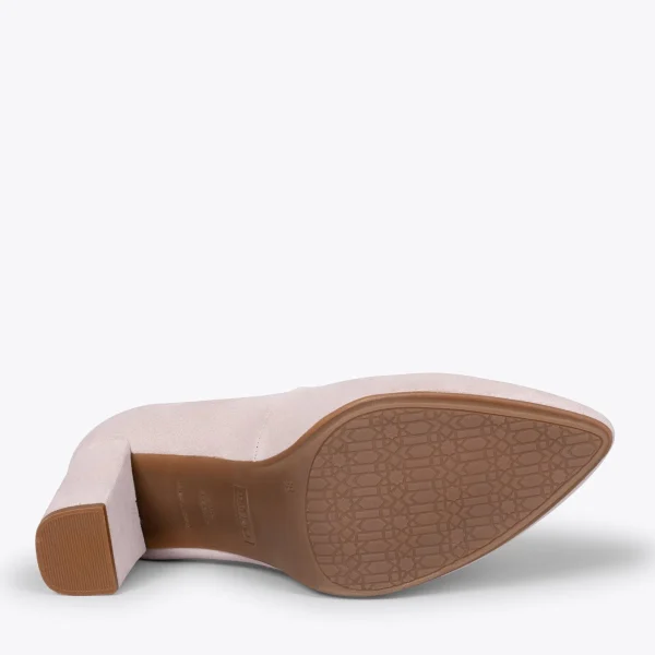 MiMaO ShopOnline URBAN – Chaussures à Talon Haut En Daim NUDE 6