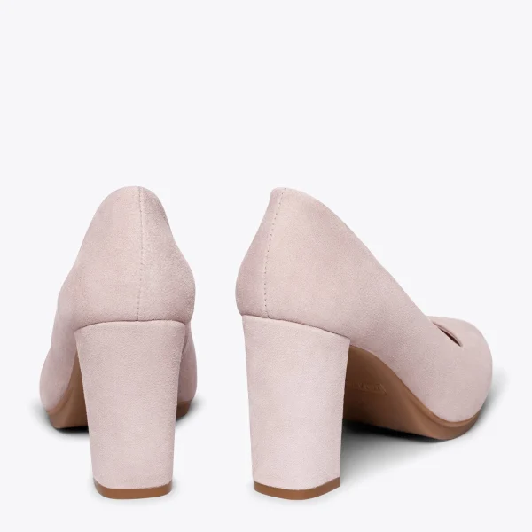 MiMaO ShopOnline URBAN – Chaussures à Talon Haut En Daim NUDE 4