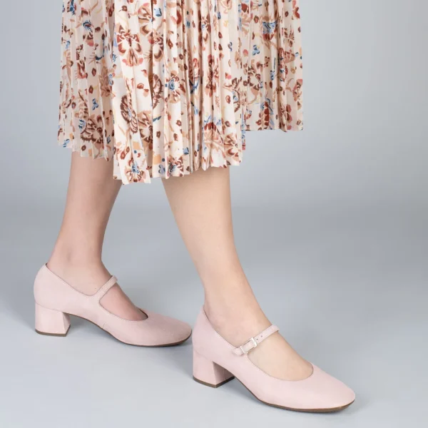 MiMaO ShopOnline BELLA – Babies à Talon Et Bout Carré NUDE 7