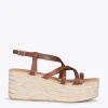 MiMaO ShopOnline ALAJAR – Sandales Compensées En Jute MARRON 22